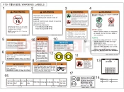CFMOTO CFORCE 1000 (CF1000ATR) DECAL WARNING - F19-2-V1