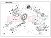 CFMOTO CFORCE 1000 (CF1000ATR) REAR AXLE(WITH AUTOMATIC DIFFERENTIAL LOCK) - F33-A