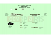 CFMOTO 2021 ATV CFORCE 1000 (CF1000ATR) DECAL(TRUE TIMBER CAMO) - F19-1-D