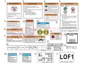 CFMOTO CFORCE 1000 (CF1000ATR) DECAL WARNING - F19-2