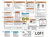 CFMOTO CFORCE 1000 (CF1000ATR) DECAL WARNING - F19-2-A-V1