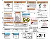 CFMOTO CFORCE 1000 (CF1000ATR) DECAL WARNING - F19-2-A-V2