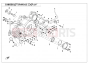 CFMOTO CFORCE 1000 (CF1000ATR) LEFT CRANKCASE COVER ASSY - E01-4-V4