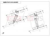 CFMOTO CFORCE 1000 (CF1000ATR-2) FRONT SHOCK ABSORBER(GAS,ABS) - F05-2-C