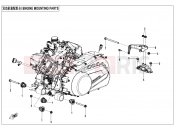 CFMOTO CFORCE 1000 (CF1000ATR-2 [ABS] ) ENGINE MOUNTING PARTS - F00-1