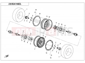 CFMOTO CFORCE 1000 (CF1000ATR-2 [ABS] ) REAR WHEE(WITH LOCK RING) - F11-B