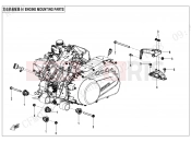 CFMOTO CFORCE 1000 (CF1000ATR-2 [WITHOUT ABS] ) ENGINE MOUNTING PARTS - F00-1