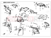 CFMOTO CFORCE 1000 (CF1000ATR-2 [WITHOUT ABS] ) FRONT PLASTICS(8\'\' DASHBOARD) - F04-2-B-V1