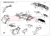 CFMOTO CFORCE 1000 (CF1000ATR-2 [WITHOUT ABS] ) REAR PLASTICS - F04-4-V1