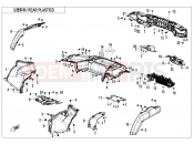 CFMOTO CFORCE 1000 (CF1000ATR-2 [WITHOUT ABS] ) REAR PLASTICS - F04-4-V2