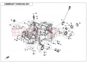 CFMOTO 2025 ATV CFORCE 1000 (CF1000ATR-3) LEFT CRANKCASE ASSY - E01-1