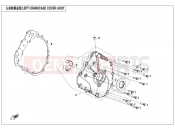 CFMOTO 2025 ATV CFORCE 1000 (CF1000ATR-3) LEFT CRANKCASE COVER ASSY - E01-4