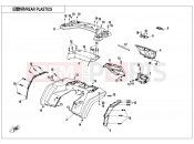 CFMOTO CFORCE 1000 (CF1000AU) REAR PLASTICS - F04-4