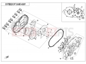 CFMOTO CFORCE 1000 (CF1000AU) CVT CASE ASSY - E01-3-V1