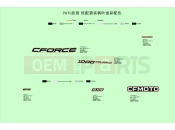 CFMOTO CFORCE 1000 (CF1000AU-2) DECAL(TRUE TIMBER CAMO) - F19-1-D