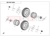 CFMOTO CFORCE 110 (CF110AY10) FRONT WHEEL - F07