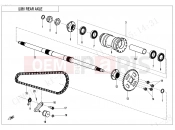 CFMOTO CFORCE 110 (CF110AY10) REAR AXLE - F33-V2