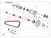 CFMOTO CFORCE 110 (CF110AY10) REAR AXLE - F33-V1