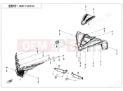 CFMOTO CFORCE 110 (CF110AY10-2) FRONT PLASTICS - F04-1