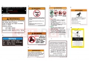 CFMOTO CFORCE 110 (CF110AY10-2) WARNING DECAL(INTERNATIONAL) - F19-1-B-V1