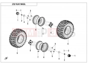 CFMOTO CFORCE 110 (CF110AY10-2) REAR WHEEL - F11
