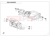 CFMOTO CFORCE 110 (CF110AY10-2) BUMPER(CAM REGULATING) - F23-A