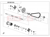 CFMOTO CFORCE EV110 (CF15DAY10) REAR AXLE - F33