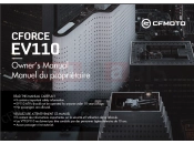 CFMOTO CFORCE EV110 (CF15DAY10) OWNER\'S MANUAL(AU) - F38-D