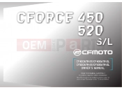 CFMOTO CFORCE 450 (CF400ATR-2L [T3a] ) OWNERâS MANUAL - F38