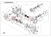 CFMOTO CFORCE 450 (CF400ATR-2S [T3a] ) FRONT AXLE - F31-V1