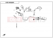 CFMOTO CFORCE 450 (CF400ATR-2S [T3a] ) HANDLEBAR(FOR WITHOUT PARKING SYSTEM ONLY) - F10-1-B-V1