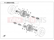CFMOTO 2018 ATV CFORCE 450 (CF400AU) REAR WHEEL - F11