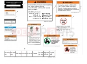 CFMOTO 2018 ATV CFORCE 450 (CF400AU) WARNING DECAL(EURO) - F19-2-A