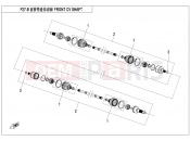 CFMOTO 2018 ATV CFORCE 450 (CF400AU) FRONT CV SHAFT (ODM) - F27-B