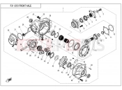 CFMOTO 2018 ATV CFORCE 450 (CF400AU) FRONT AXLE - F31-V1