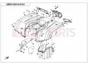 CFMOTO 2019 ATV CFORCE 450 (CF400AU) REAR PLASTICS - F04-3
