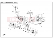 CFMOTO 2019 ATV CFORCE 450 (CF400AU) BRAKE SYSTEM(NA) - F08-1-C-V2