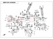 CFMOTO 2020 ATV CFORCE 450 (CF400AU) FRONT SUSPENSION(ORDINARY)