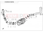 CFMOTO CFORCE 450 (CF400AU-3L) CVT AIR PIPE - F00-2