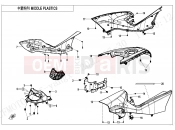 CFMOTO CFORCE 450 (CF400AU-3L) MIDDLE PLASTICS - F04-3