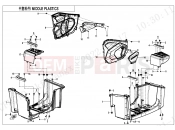 CFMOTO CFORCE 450 (CF400AU-3L) MIDDLE PLASTICS - F04-4