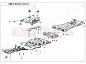 CFMOTO CFORCE 450 (CF400AU-3L) BOTTOM PLASTICS - F04-6
