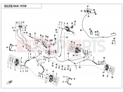 CFMOTO CFORCE 450 (CF400AU-3L) BRAKE SYSTEM - F08-V3