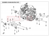 CFMOTO CFORCE 450 (CF400AU-3L) ENGINE MOUNTING PARTS - F00-1