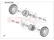 CFMOTO CFORCE 450 (CF400AU-3L) FRONT WHEEL(STEEL) - F07-B