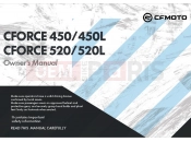 CFMOTO CFORCE 450 (CF400AU-3L) OWNER\'S MANUAL(EU168) - F38