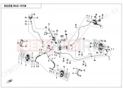 CFMOTO CFORCE 400 (CF400AU-3S) BRAKE SYSTEM(NA) - F08-B-V1