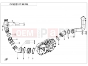 CFMOTO CFORCE 400 (CF400AU-3S) CVT AIR PIPE - F00-2