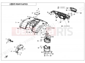 CFMOTO CFORCE 400 (CF400AU-3S) REAR PLASTICS - F04-5