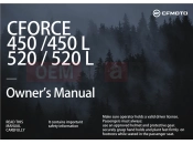 CFMOTO CFORCE 400 (CF400AU-3S) OWNER\'S MANUAL - F38-C